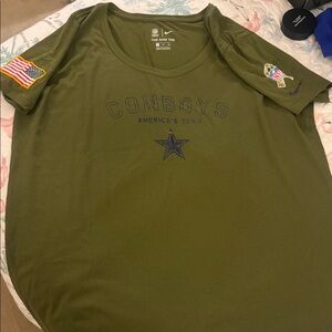 Nike Green Cowboys T-Shirt with Patches